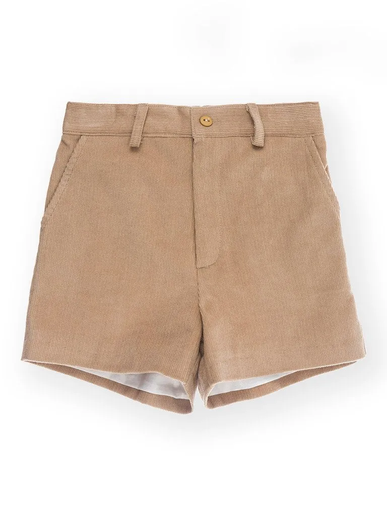 Pantalón corto beige