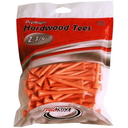 ProActive Premium Sports Hardwood Golf Tees 2.75