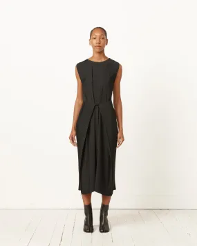 Pull Plisse Dress in Black