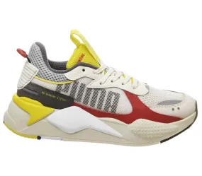 Puma RsX Bold Whisper White High Rise Red Blazing Yellow Trainers