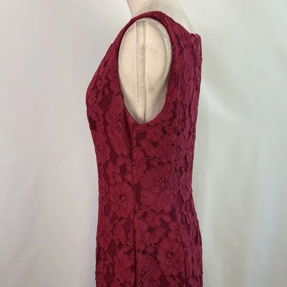 RalphLaurenWine Lace Gown