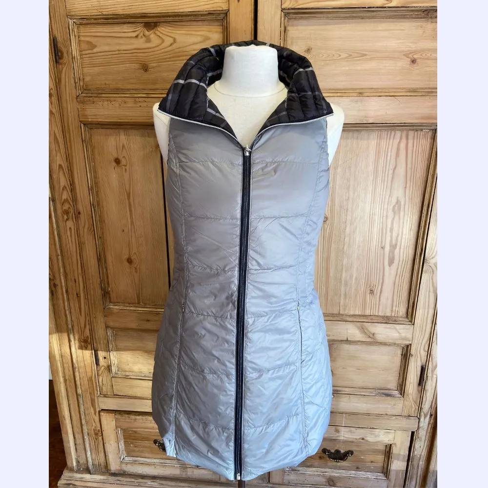 Reversible Down Vest-Mid Length