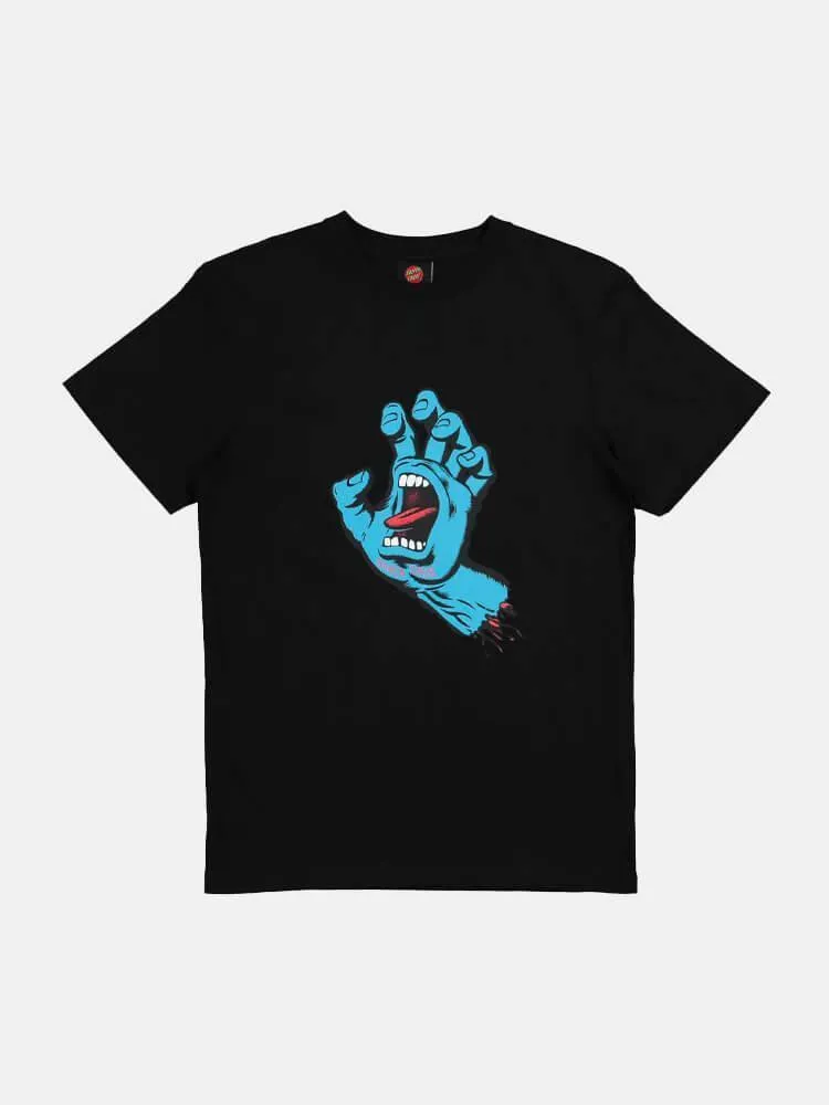 Santa Cruz Screaming Hand Front Regular Fit Tee - Black