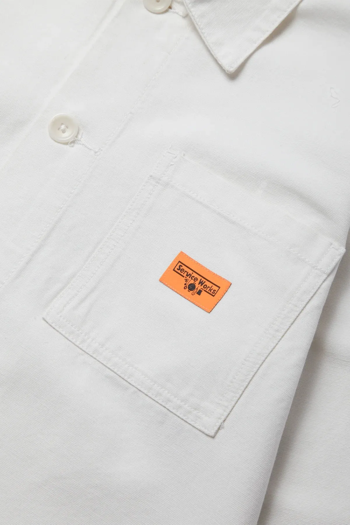 Service Works Off White Canvas Coverall Jacket