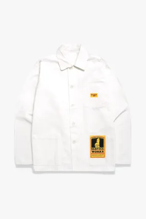 Service Works Off White Canvas Coverall Jacket