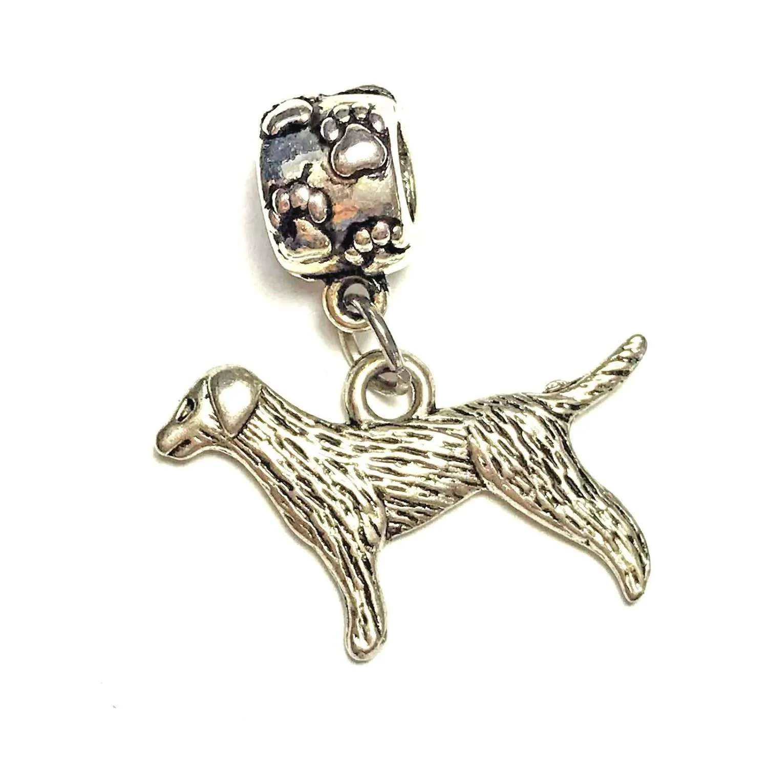 Silver Terrier Dangle Charm