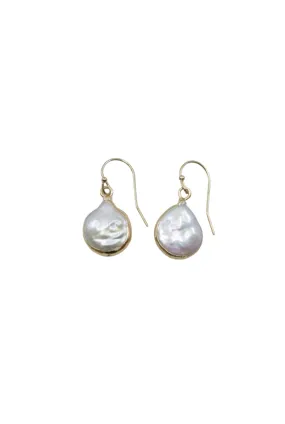 Small Gold Plated Pearl Earrings