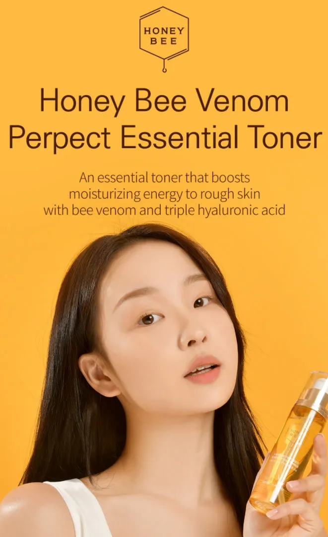 True Island Honey Bee Venom Perfect Essential Toner 100ml Dry Sensitive Skincare Soothing Trouble Melatine PHA